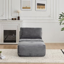 Single Chaise Longue With Movable Ottoman For Living Room by HouseOfZazla