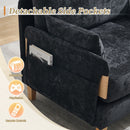 Mid Century Modern Foldable Sofa Bed, 3 In 1 Convertible Sleeper With 3 Pillows by HouseOfZazla