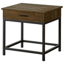 Walton - 2 Piece Coffee And End Table Set With Lift Top Design - Brown Oak by HouseOfZazla