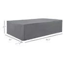 97" x 65" x 26" Heavy Duty Outdoor Sectional Sofa Cover, Waterproof Patio Furniture Cover for Weather Protection, Gray