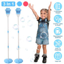 3-in-1 Standing Bubble Machine with Lights and Music by LJGDeals