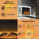 Noralie TV Stand with LED Electric Fireplace by HouseOfZazla