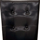 Britney - Synthetic Leather Side Chair (Set of 2) - Brown / Walnut by HouseOfZazla