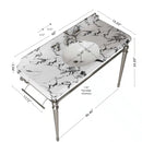 VICI 48" Bathroom Console Sink, Undermount Ceramic Vanity Basin & Panda by HouseOfZazla