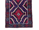 3 X 5 Vintage Handmade Tribal Wool Rug Balouchi Rug Afghan Rug Red Beige Nice