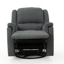 Glider Recliner With Swivel, Manual Reclining Chair by HouseOfZazla