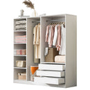 Doorless Storage Wardrobe For Dedroom With Shelves And 3 Drawers by HouseOfZazla
