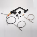 Waterfall Kitchen Faucet With Temperature Display And Pull Down Sprayer
