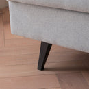 64" W Fabric Upholstered Love seat with metal Legs/High Resilience Sponge Couch for Living Room, Bedroom, Apartment, grey