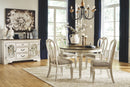 Realyn - Dining UPH Side Chair (Set of 2) - Ribbonback - Chipped White