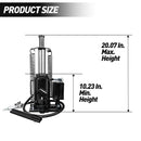 Air Hydraulic Bottle Jack, 20 Ton / 40000 Lbs Bottle Jack, 10.23-20.07-Inch Lifting Range, Manual Handle And Air Pump - Black by HouseOfZazla