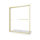 55"-60" W x 72" H Brushed Shower Door by HouseOfZazla