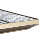 Antique Rectangle Mirror With Floral Accents, Mirrored Display Tray, Hanging Wall Mirror by Unique Piece Furniture