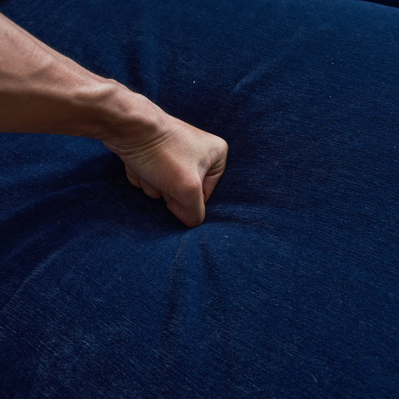 83" Modern Sectional Sofas Couches Velvet L Shaped Couches for Living Room, Bedroom, Blue