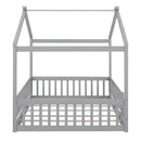 Bed House Bed Frame With Fence by HouseOfZazla