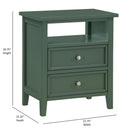 Weston - 2 Drawer Nightstand by HouseOfZazla
