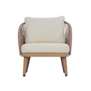 4-Piece Acacia Wood Patio Seating Set by HouseOfZazla