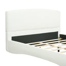 Curved Upholstered Bed with Smart Ambient Lighting