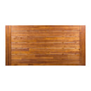 Carlie Outdoor Sandblast Finished Dining Table with Rustic Metal Legs