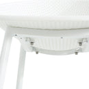 Modern Gable Outdoor Barstool Set of 2 in White