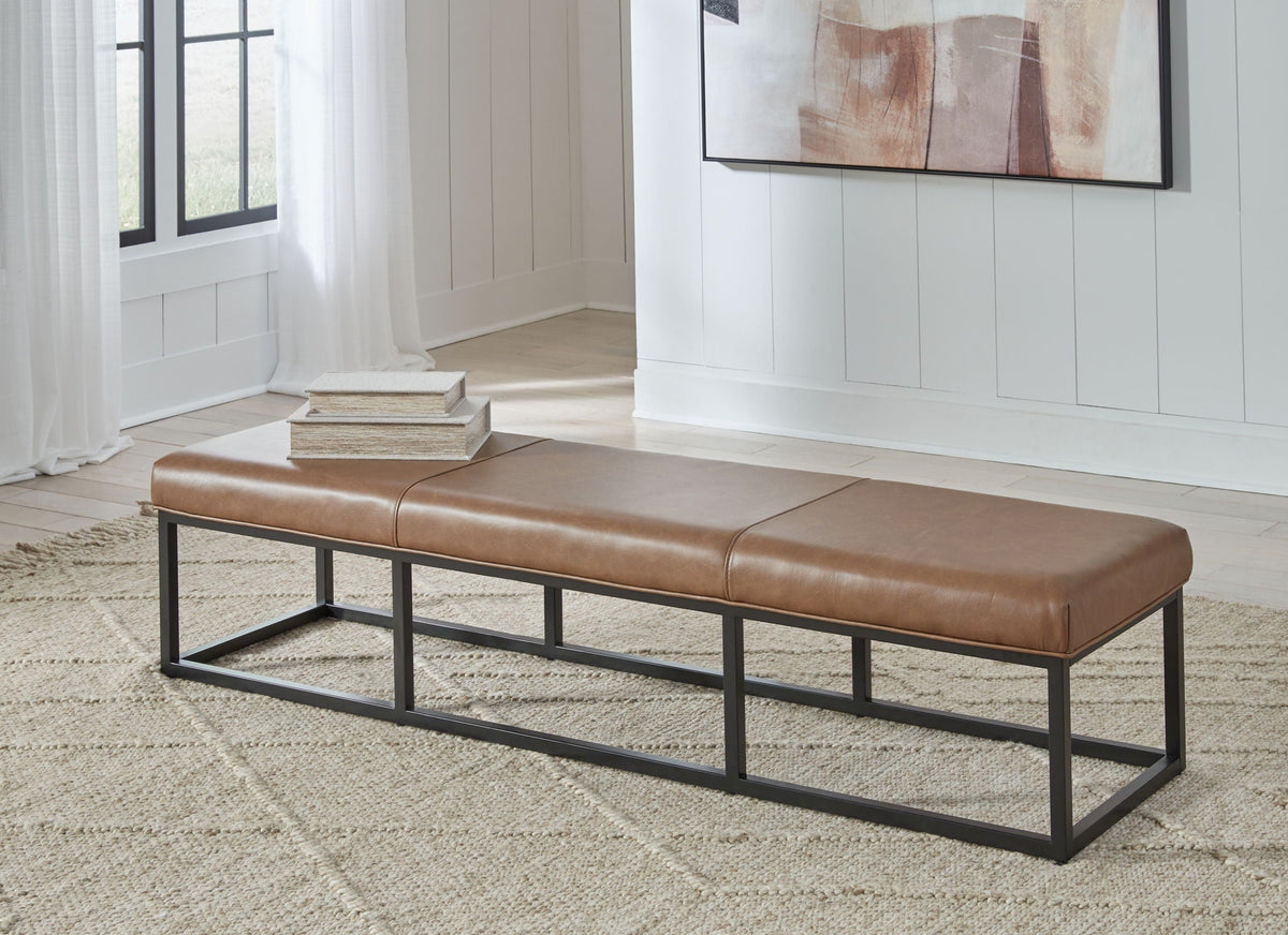 Joston - Accent Bench - Caramel, photo 4 of 5