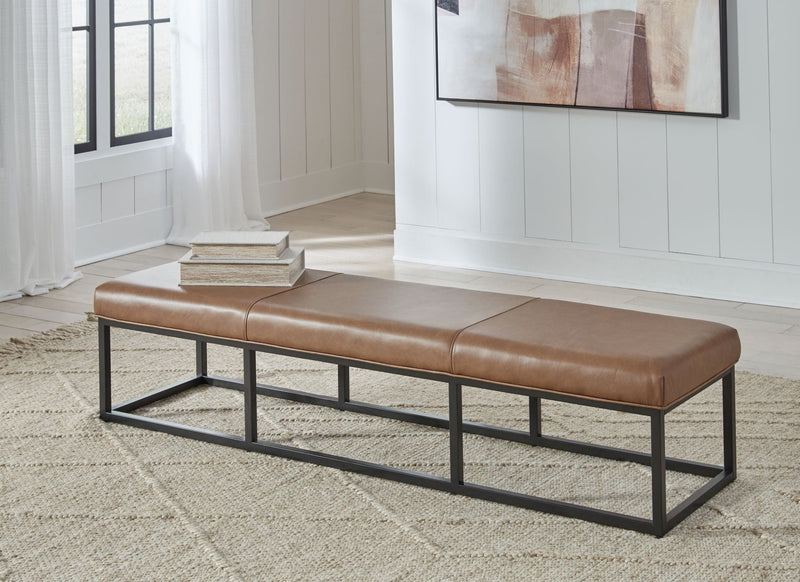 Joston - Accent Bench - Caramel, photo 4 of 5