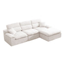 Corner Chaise Sofa With High Backrest by HouseOfZazla