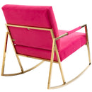 Accent Chair, leisure rocking chair with Stainless steel feet