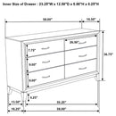 Cabrillo - 6 Drawer Dresser - Gray