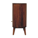 Cortez - T Bar Open Slot Cabinet - Dark Brown by HouseOfZazla