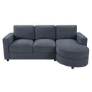 Modern L-Shaped Sectional Sofa With Curved Chaise, USB Ports, And Side Storage Pockets by Unique Piece Furniture