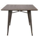 Oregon - Industrial / Farmhouse Dining Table - Espresso by HouseOfZazla