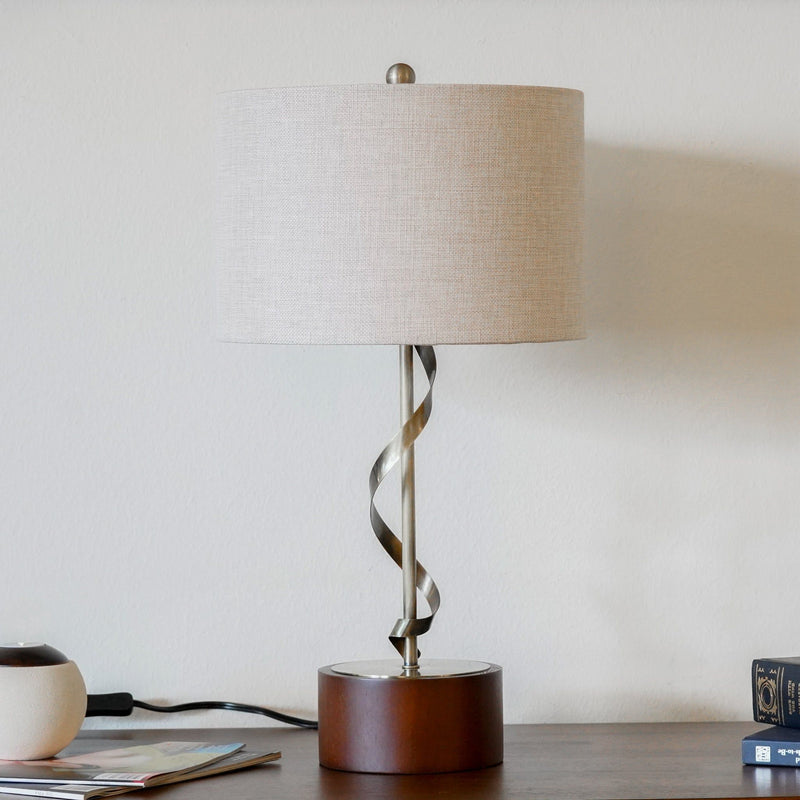 Nightstand Desk Lamp With Twisted Base - White, photo 5 of 11