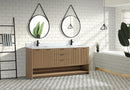 San Diego 72" Freestanding Bathroom Vanity Oak