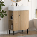 Bathroom Vanity, Combo Cabinet, Bathroom Storage Cabinet, Single Ceramic Sink by HouseOfZazla