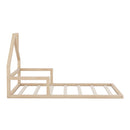 Floor Bed With House Shaped Headboard by HouseOfZazla