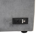 83" L-Shaped Pull Out Sofa Bed Modern Convertible Sleeper Sofa with 2 USB ports, 2 Power Sockets and 3 Pillows for Living Room, Bedroom, Office, Gray