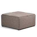 Avalon - Square Coffee Table, Storage Ottoman by HouseOfZazla