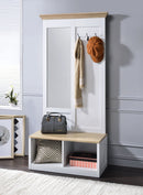 Melati - Hall Tree - Light Oak / White by HouseOfZazla