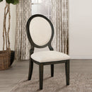 Fulton - Oval Back Dining Side Chair (Set of 2) - Espresso by HouseOfZazla