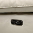 Malibu - Modern Power Motion 3 Piece Reclining Loveseat Sofa With Cup Holders - Cream Taupe Beige by HouseOfZazla