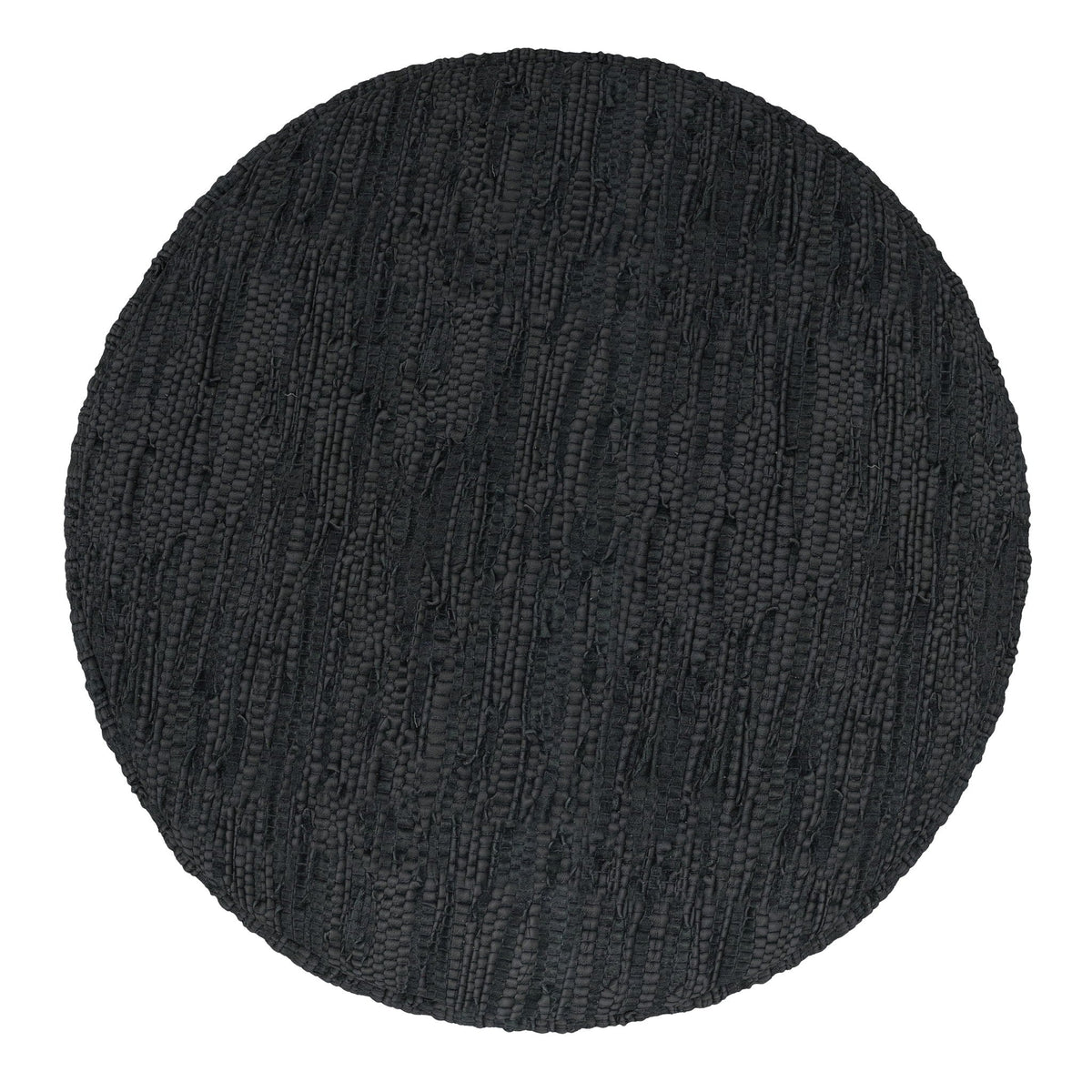 Fredrik - Round Pouf - Black, photo 6 of 9