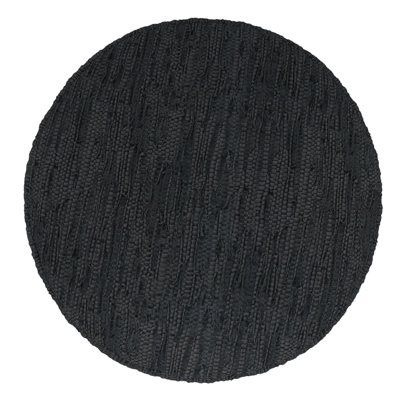 Fredrik - Round Pouf - Black, photo 6 of 9
