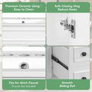 Bathroom Vanity With Sink, Compact Cabinet & 2 Drawers And Adjustable Shelf by HouseOfZazla