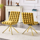 Puffy Bubble, Ball Chain Dining Chairs For Dining Room (Set of 2) by HouseOfZazla