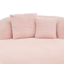 Modern Chaise Lounge Sofa Boneless Couch With Supportive Pillows