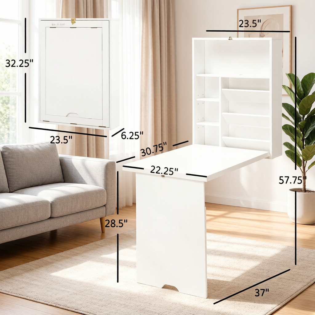 Premium Look Convertible Writing Desk, photo 7 of 8