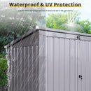 Garbage Bin Shed Stores 2 Trash Cans Metal Outdoor Bin Shed For Garbage Storage by HouseOfZazla