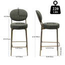 29'' H Upholstered Bar Stools Set of 2 by HouseOfZazla