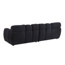 87.4 length, 35.83" deepth, human body structure for USA people, marshmallow sofa,boucle sofa, 3 seater, black BOUCLE